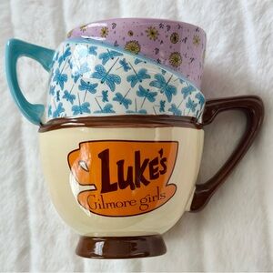 Gilmore Girls Luke's Diner Stacked Coffee Cups Jumbo Mug Viral Figural New Gift